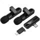 Петличний бездротовий мікрофон Hoco L20A Mini Voice (Lightning/Type-C) 60 mAh Black Петличний бездротовий мікрофон Hoco L20A Mini Voice (Lightning/Type-C) 60 mAh Black