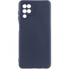 Чохол Silicone Cover Ummi Lakshmi Full Camera (AA) для Samsung Galaxy A12 Синій / Midnight Blue