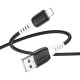 Дата кабель Hoco X82 Silicone USB to Lightning 2.4A (1m) Black