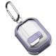 Футляр протиударний Locking Button для навушників Airpods Pro 3 Light Purple