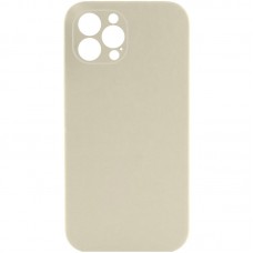 Чохол Silicone Case Full Camera Protective (AA) NO LOGO для Apple iPhone 12 Pro Max (6.7") Бежевий / Antique White