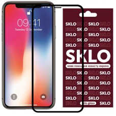 Захисне скло SKLO 3D (full glue) для Apple iPhone 11 Pro / X / XS (5.8") Чорний
