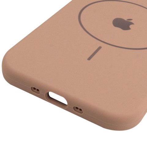 Чохол Silicone Case Full Protective (AA) V2 with MagSafe для Apple iPhone 17 (6.3") Бежевий / Desert Gold