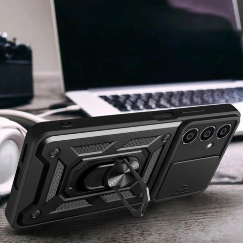 Чохол Ummi Camshield Serge Ring для Samsung Galaxy M52 Чорний