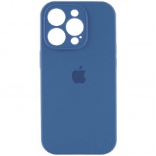 Чохол Silicone Case Full Camera Protective (AA) для Apple iPhone 15 Pro (6.1") Синій / Blue Jay