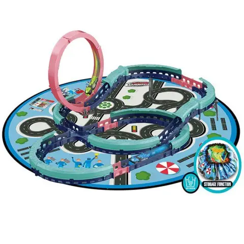 Інтерактивний трек з інерційною машинкою SHT 6688-512 (37pcs/2CAR) Blue