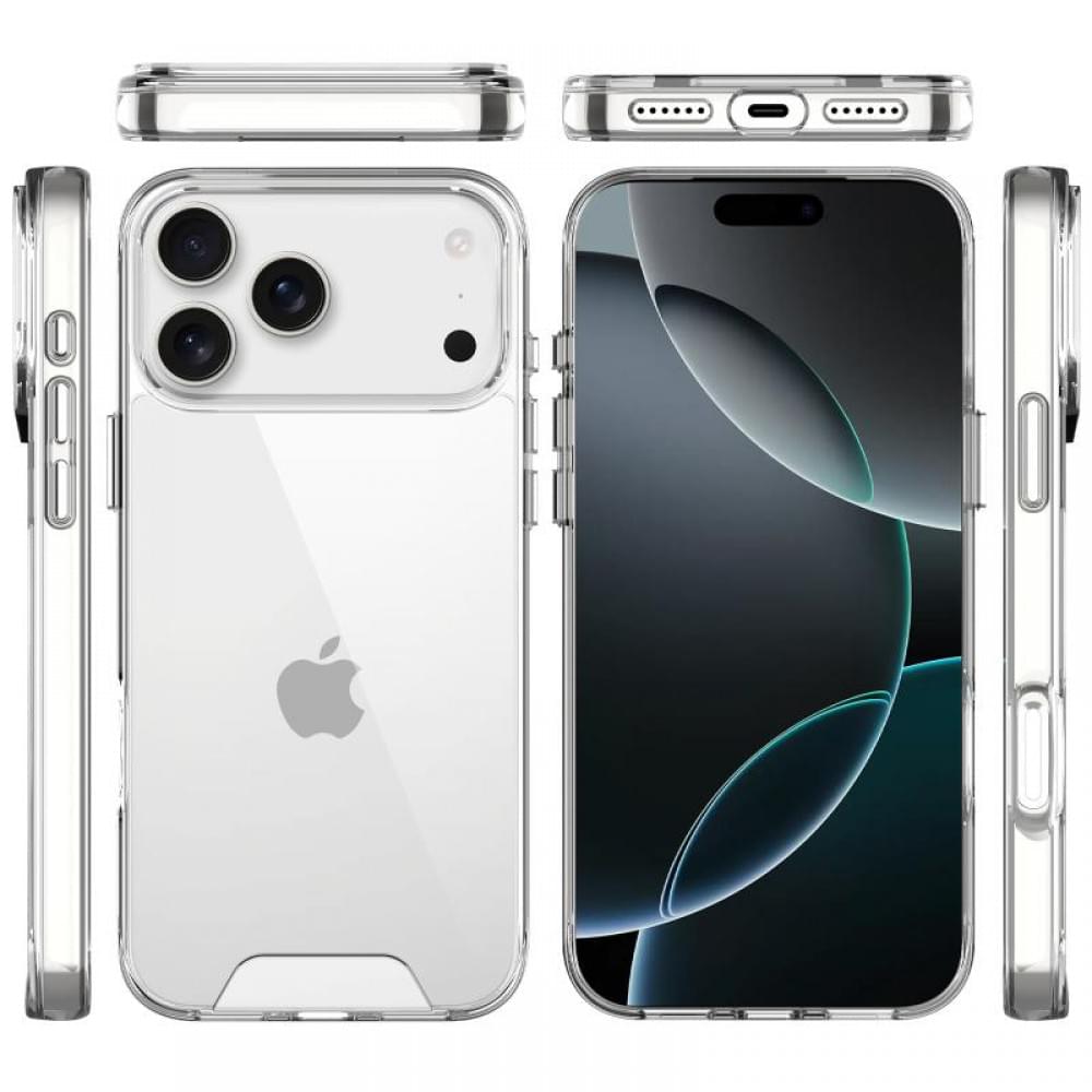 Чохол TPU Space Case transparent для Apple iPhone 17 Pro Max (6.9") Прозорий