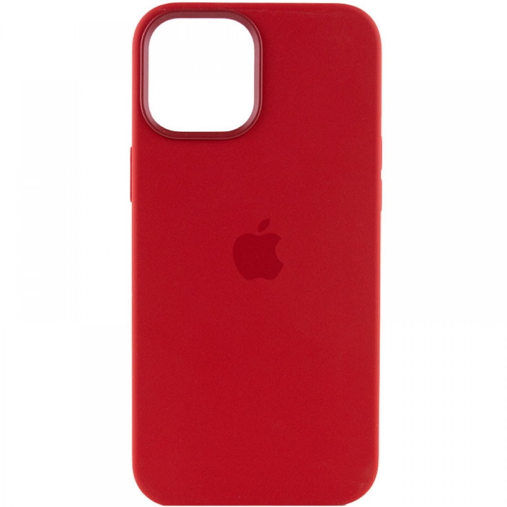 Чохол Silicone case (AAA) with Magsafe and Animation для Apple iPhone 12 Pro / 12 (6.1") Червоний / Red