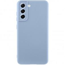 Чохол TPU GETMAN Liquid Silk Full Camera для Samsung Galaxy S21 Блакитний / Lilac Blue
