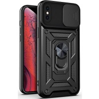 Чохол Ummi Camshield Serge Ring для Apple iPhone XS Max (6.5") Чорний / Black