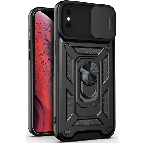 Чохол Ummi Camshield Serge Ring для Apple iPhone XS Max (6.5") Чорний / Black