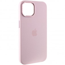 Чохол Silicone Case Metal Buttons (AA) для Apple iPhone 14 (6.1") Рожевий / Chalk Pink