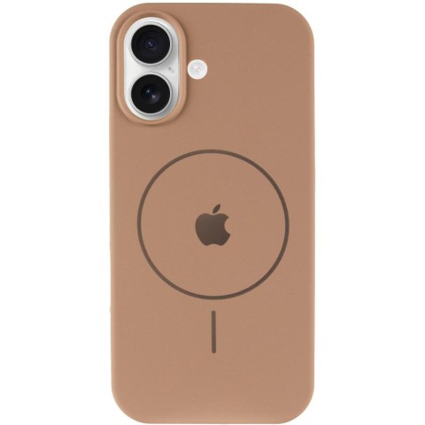 Чохол Silicone Case Full Protective (AA) V2 with MagSafe для Apple iPhone 17 (6.3") Бежевий / Desert Gold