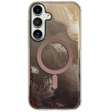 Чохол TPU Shiny Mountain (MagFit) для Samsung Galaxy S24 Chocolate