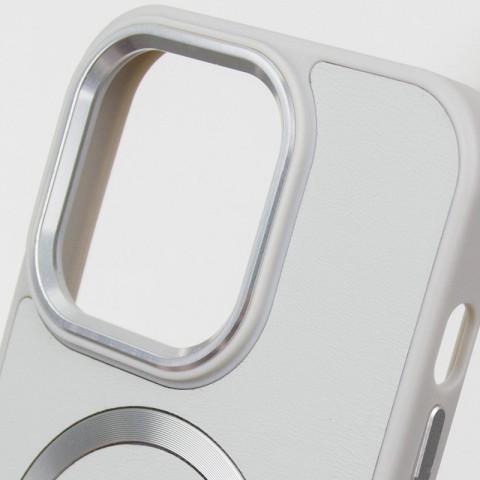 Шкіряний чохол SnapCase with MagSafe для Apple iPhone 12 Pro / 12 (6.1") Grey