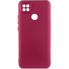Чохол Silicone Cover Lakshmi Full Camera (AA) для Xiaomi Redmi 9C Бордовий / Marsala