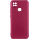 Чохол Silicone Cover Lakshmi Full Camera (AA) для Xiaomi Redmi 9C Бордовий / Marsala