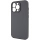 Чохол Silicone Case Full Camera Protective (AA) NO LOGO для Apple iPhone 14 Pro Max (6.7") Сірий / Dark Gray