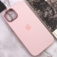 Чохол Silicone Case Metal Buttons (AA) для Apple iPhone 14 (6.1") Рожевий / Chalk Pink