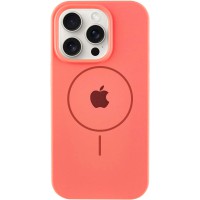 Чохол Silicone Case Full Protective (AA) with MagSafe для Apple iPhone 16 Pro Max (6.9") Кавуновий / Watermelon red