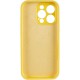 Чохол Silicone Case Full Camera Protective (AA) для Apple iPhone 14 Pro (6.1") Жовтий / Yellow