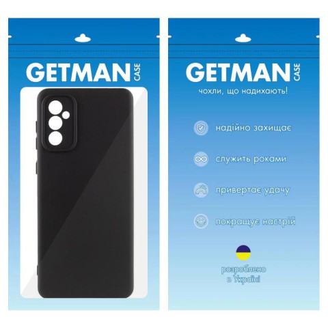 Чохол TPU GETMAN Liquid Silk Full Camera для Samsung Galaxy A56 5G Чорний / Black