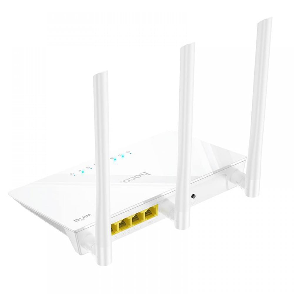 Маршрутизатор (роутер) Hoco HI30 WiFi4 100Mbs White