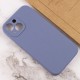 Чохол Silicone Case Full Camera Protective (AA) NO LOGO для Apple iPhone 14 (6.1") Сірий / Lavender Gray