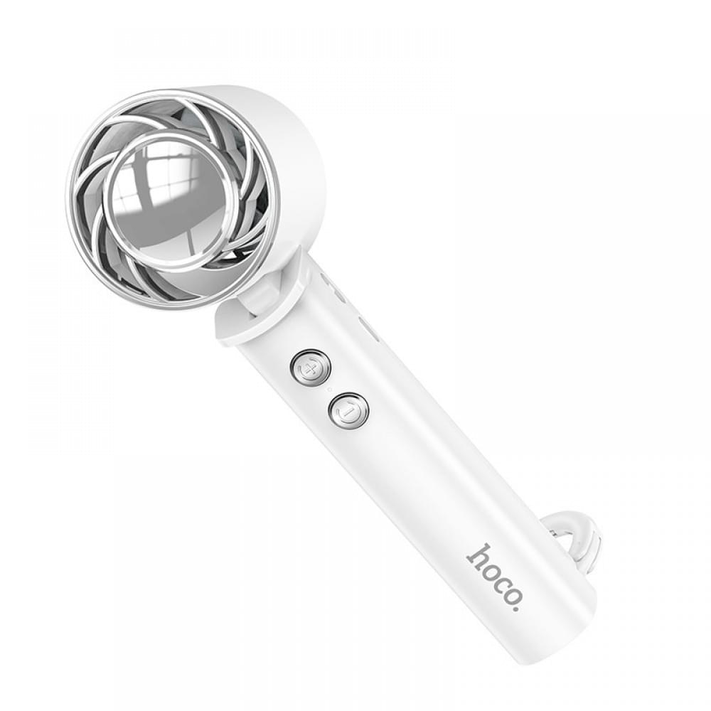 Портативний вентилятор Hoco HX61 Exquisite handheld folding fan 1200 mAh White