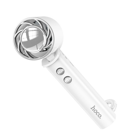 Портативний вентилятор Hoco HX61 Exquisite handheld folding fan 1200 mAh White