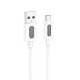 Дата кабель Borofone BX114 Structure USB to MicroUSB 2.4A (1m) White