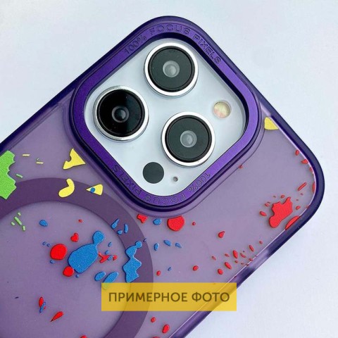 Чохол TPU+PC Flush with MagSafe для Apple iPhone 16e (6.1") Dark purple
