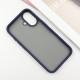 TPU+PC чохол Metal Buttons для Apple iPhone 16 (6.1") Синій