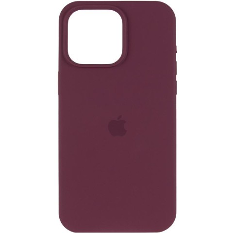 Чохол Silicone Case (AA) Logo with MagSafe для Apple iPhone 11 Pro (5.8") Бордовий / Plum