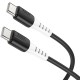 Дата кабель Hoco X82 Silicone Type-C to Type-C 60W (1m) Black