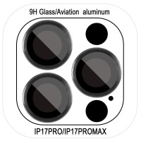Захисне скло Metal Classic на камеру (у упак.) для Apple iPhone 17 Pro (6.3") / 17 Pro Max (6.9") Чорний / Black
