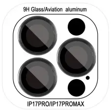 Захисне скло Metal Classic на камеру (у упак.) для Apple iPhone 17 Pro (6.3") / 17 Pro Max (6.9") Чорний / Black