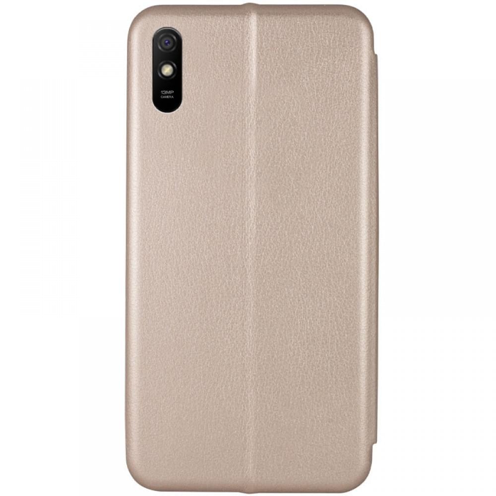 Шкіряний чохол-книжка Classy для Xiaomi Redmi 9A Золотий