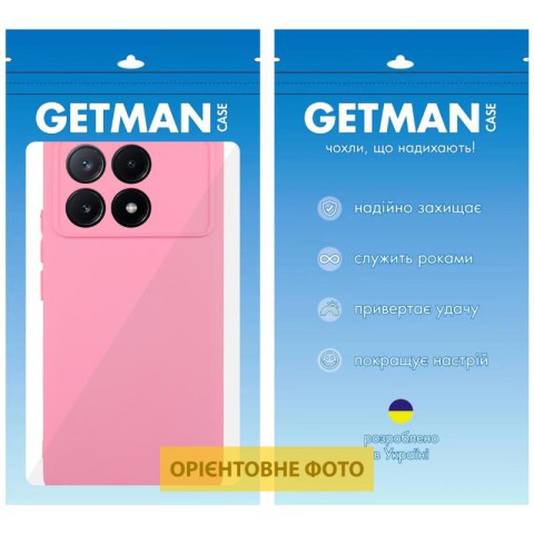 Чохол TPU GETMAN Liquid Silk Full Camera для Xiaomi Poco X6 / Note 13 Pro 5G Рожевий / Pink