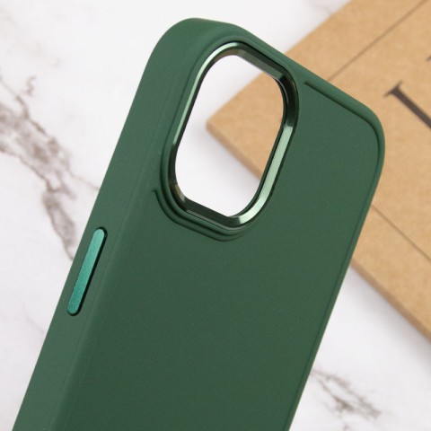 TPU чохол Bonbon Metal Style для Apple iPhone 14 Plus (6.7") Зелений / Army green
