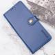 Шкіряний чохол-книжка GETMAN Gallant (PU) для Xiaomi Redmi Note 14 4G (Int. version) Синій