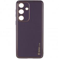 Шкіряний чохол Xshield для Samsung Galaxy S24+ Фіолетовий / Dark Purple
