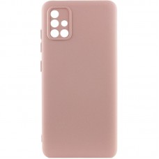 Чохол Silicone Cover Lakshmi Full Camera (AA) для Samsung Galaxy A51 Рожевий / Pink Sand