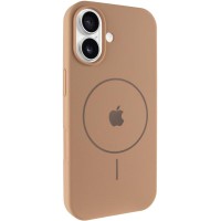 Чохол Silicone Case Full Protective (AA) V2 with MagSafe для Apple iPhone 17 (6.3") Бежевий / Desert Gold