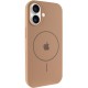 Чохол Silicone Case Full Protective (AA) V2 with MagSafe для Apple iPhone 17 (6.3") Бежевий / Desert Gold