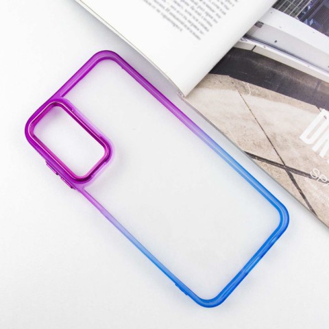 Чохол TPU+PC Fresh sip series для Samsung Galaxy A24 4G Синій / Фіолетовий