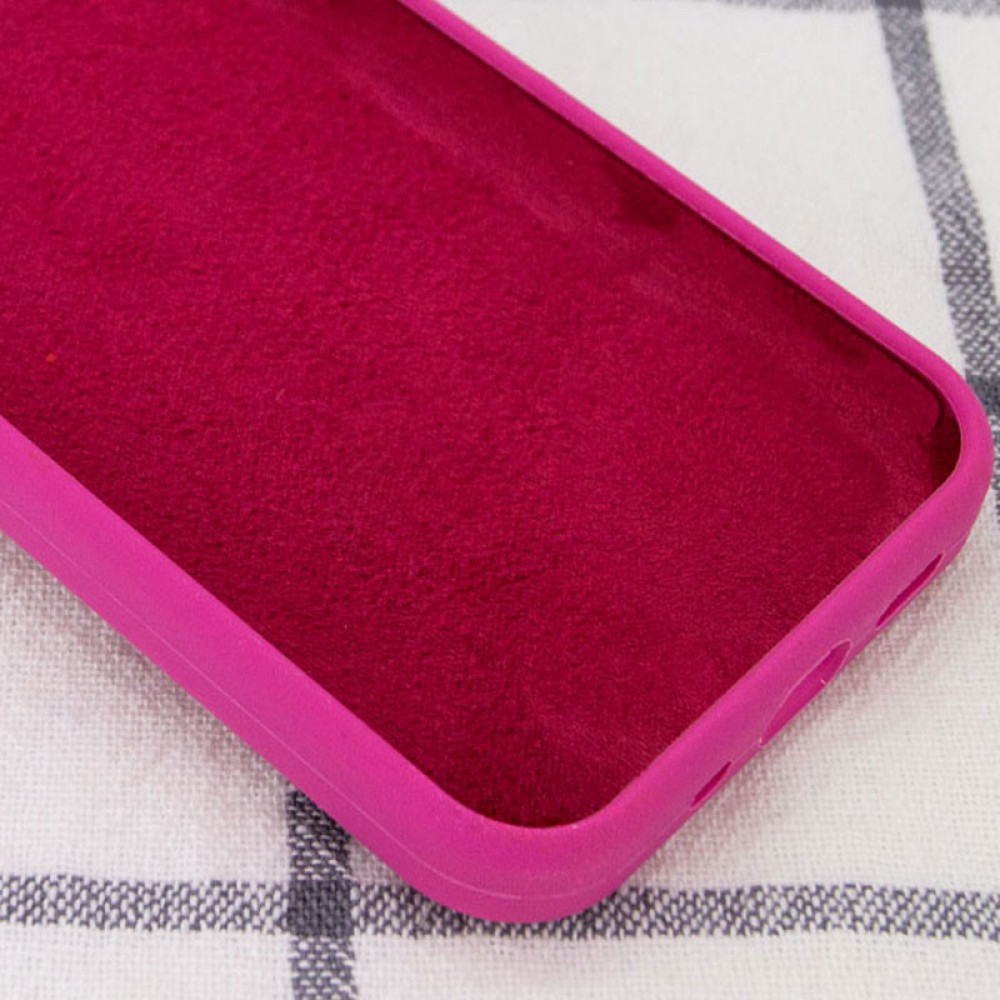 Чохол Silicone Case Full Protective (AA) NO LOGO для Apple iPhone 14 (6.1") Малиновий / Dragon Fruit