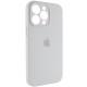 Чохол Silicone Case Full Camera Protective (AA) для Apple iPhone 13 Pro (6.1") Білий / White