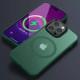 TPU+PC чохол Metal Buttons with MagSafe Colorful для Apple iPhone 15 Pro (6.1") Зелений