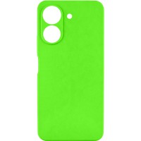 Чохол TPU GETMAN Liquid Silk Full Camera для Xiaomi Redmi 13C / Poco C65 Салатовий / Neon Green